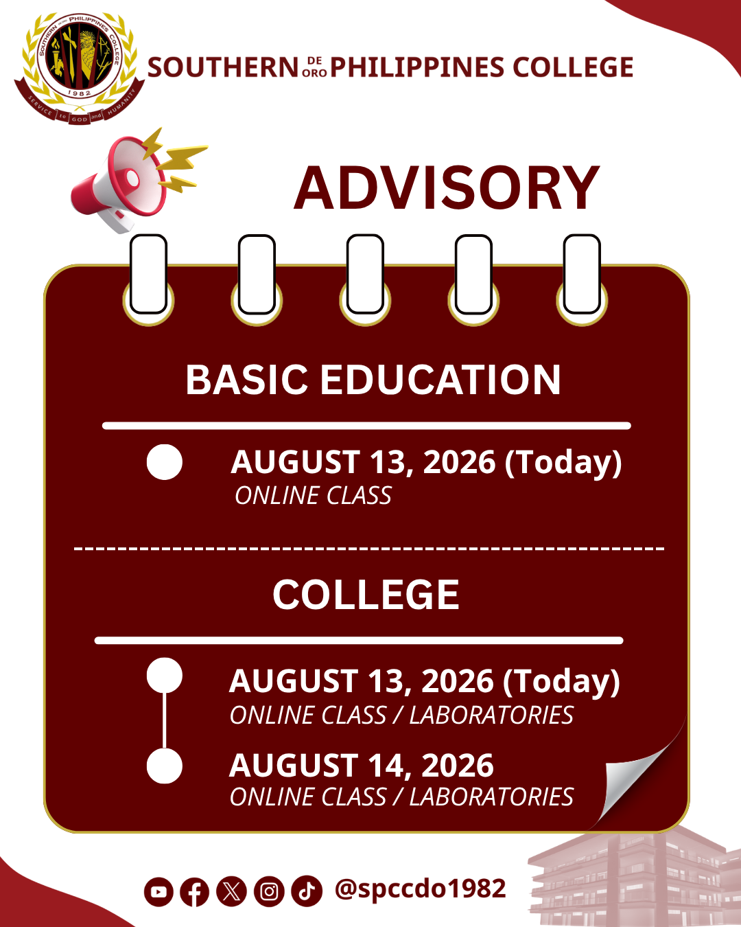 SPC – Advisory (August 23, 2026)